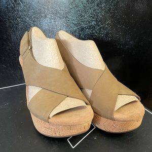 Clarks - Leather Mini Wedge!
